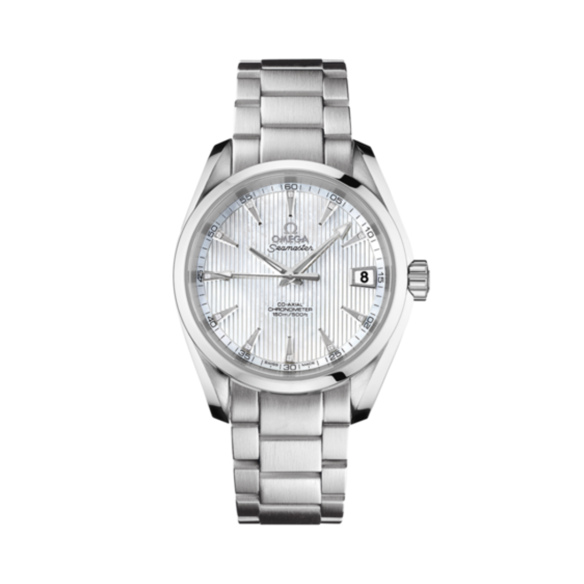 Relógio Omega Seamaster Aqua Terra 150M Calibre 8500 Fundo Branco