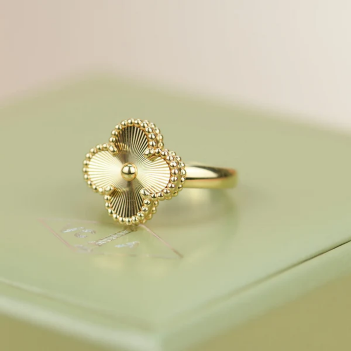 Conjunto Alhambra Vintage Trevo Completo Brilhante - Ouro 18K