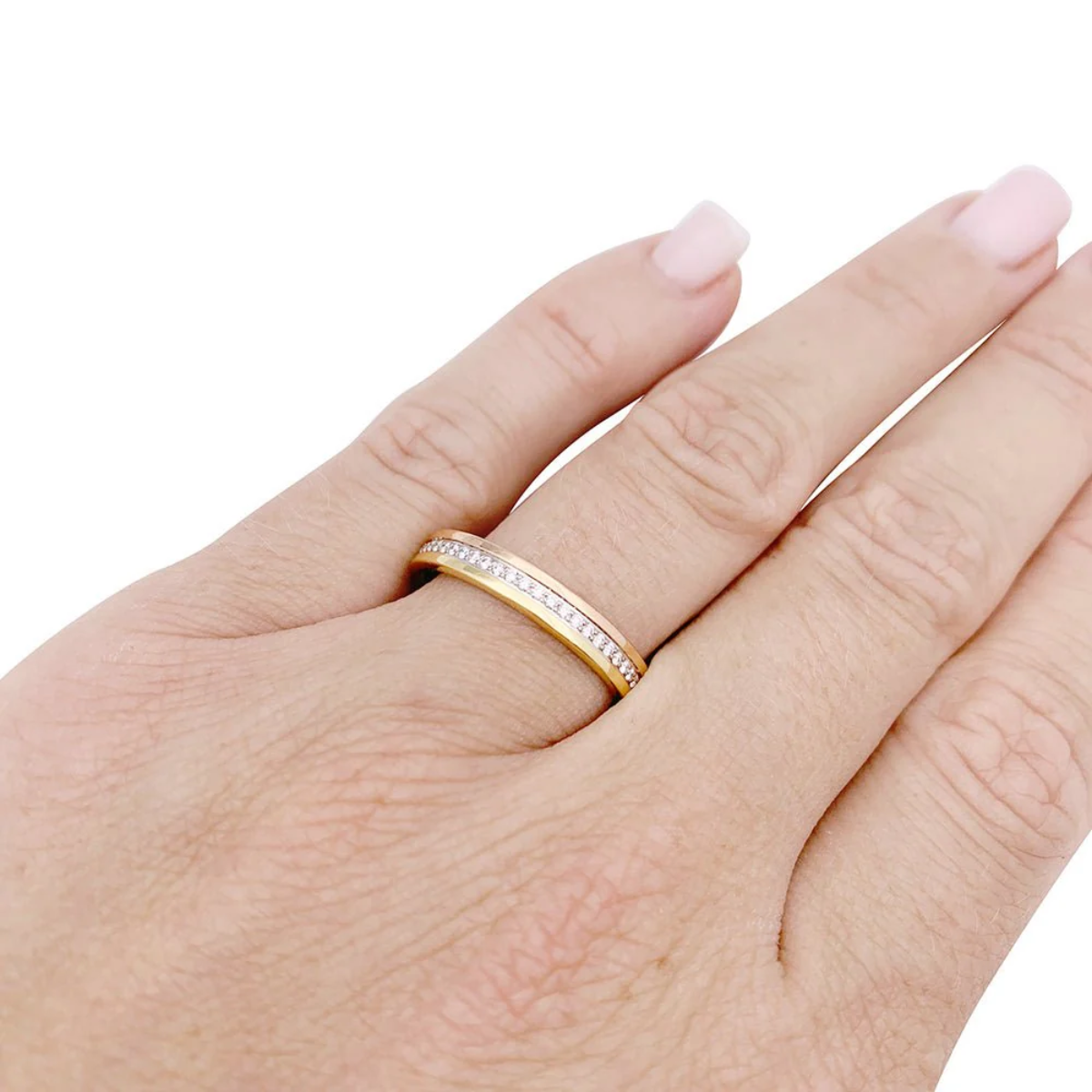 Anel Vendôme Pavé Cartier - Ouro Rose