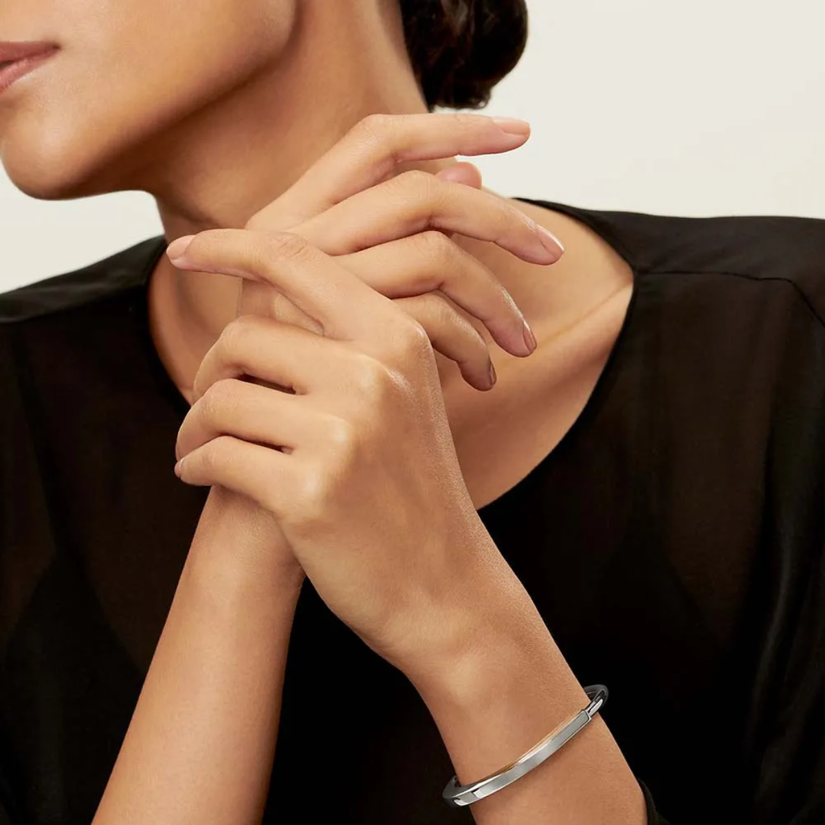 Bracelete Lock Cadeado - Prata 925