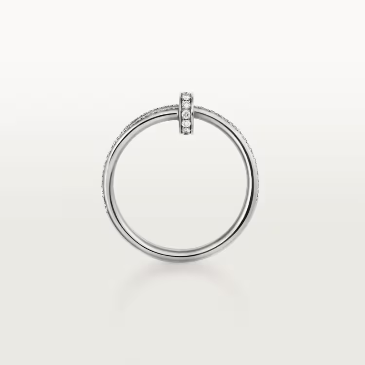Anel Classic Triplo Prego Juste un Clou Cravejado - Prata 925