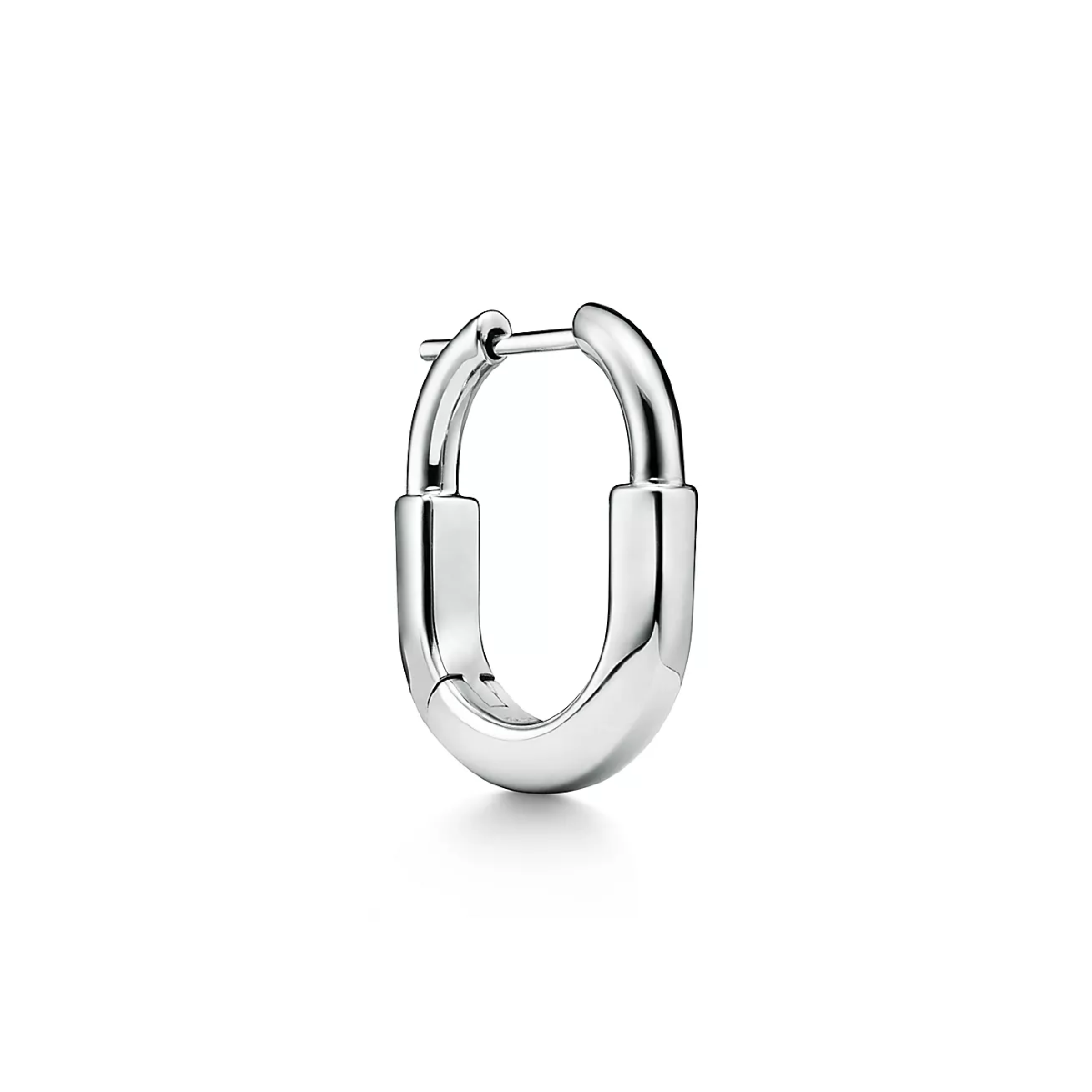 Brinco Lock Cadeado - Prata 925