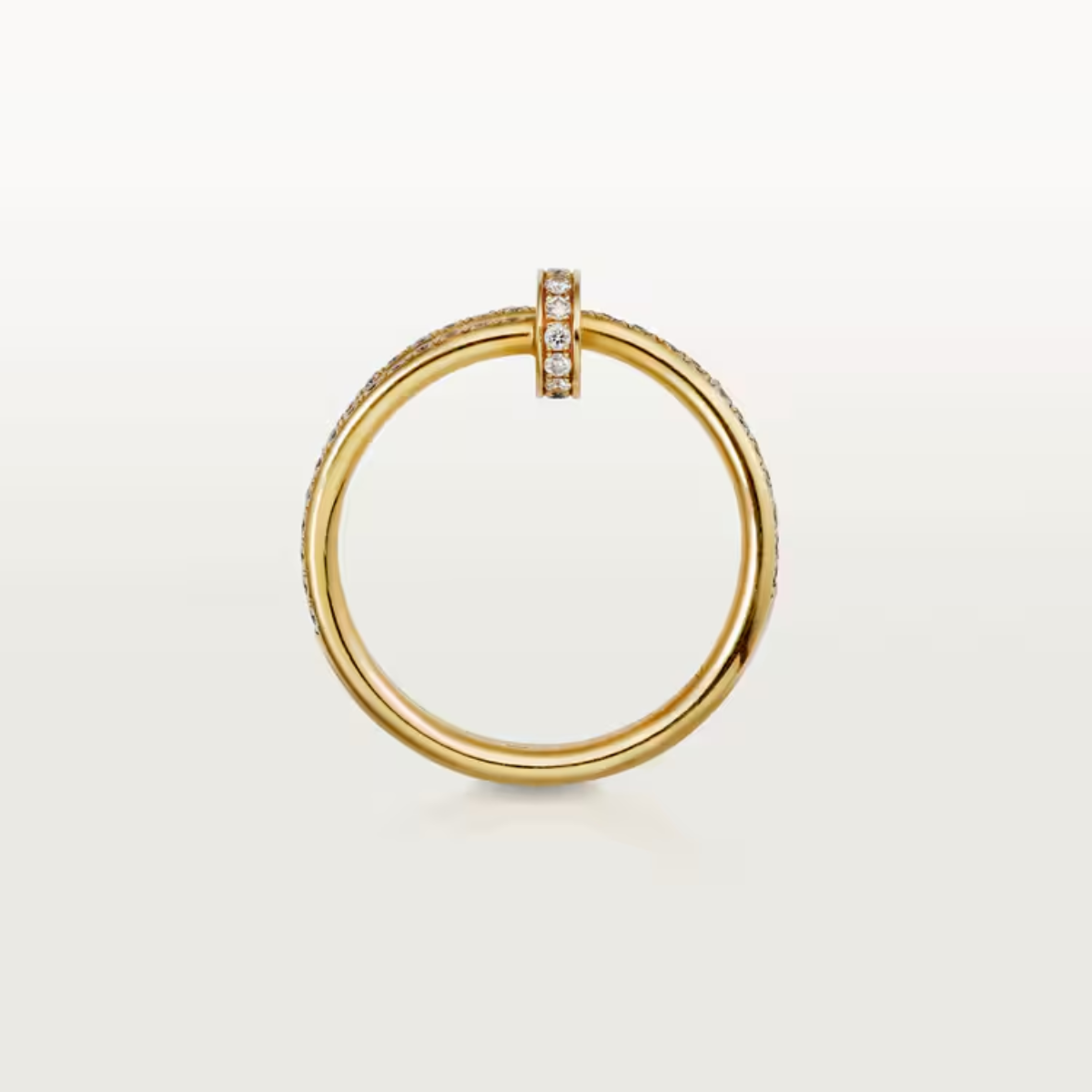 Anel Classic Triplo Prego Juste un Clou Cravejado - Ouro 18K