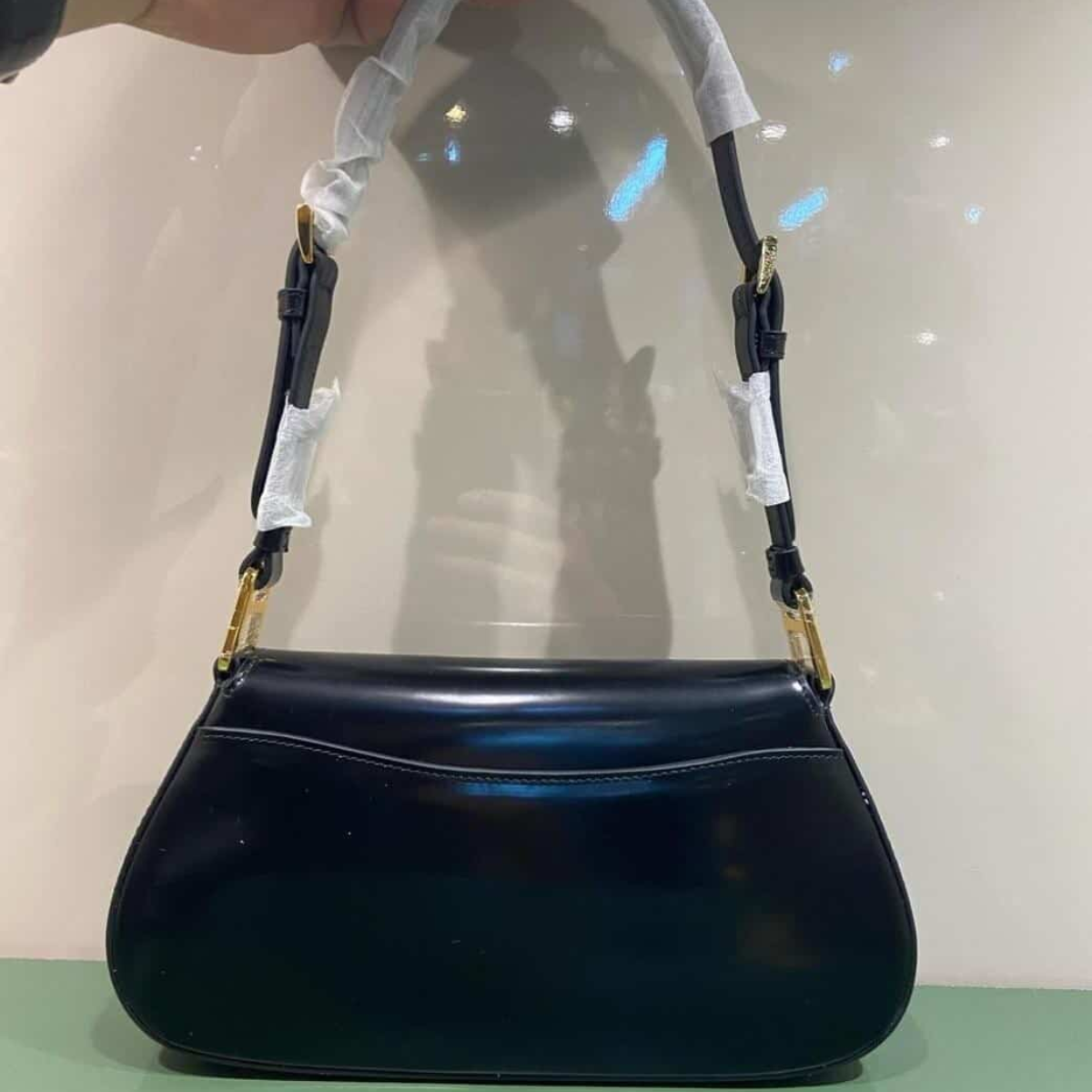 Bolsa Prada Couro Preta