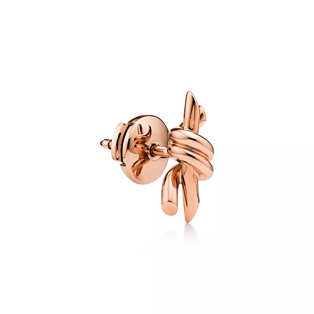 Brinco Knot Nó Pequeno - Ouro Rose