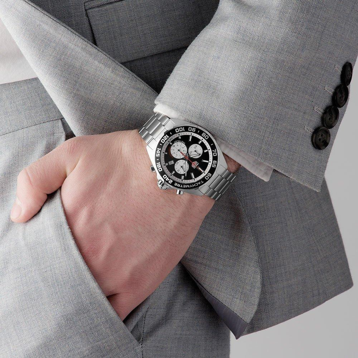 Relógio T.H Formula 1 Chronograph Fundo Preto