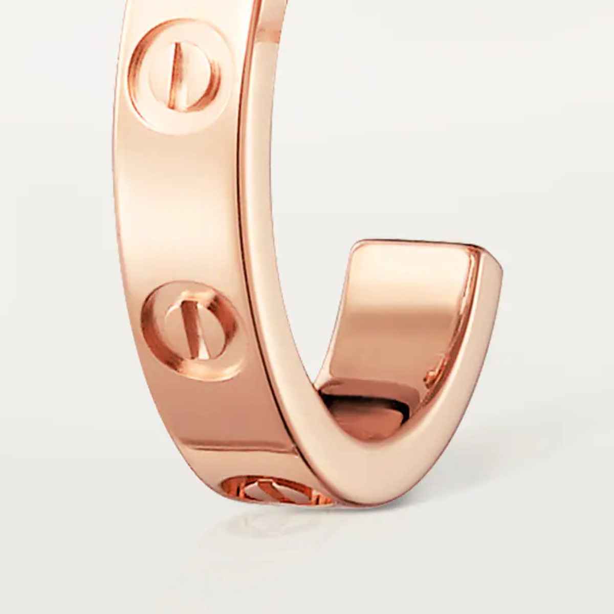 Brincos Love Argola - Ouro Rose