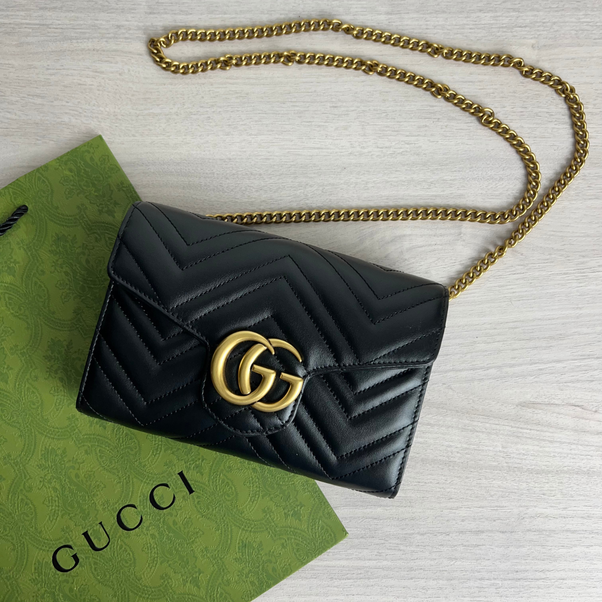 Bolsa Mini Marmont Preto