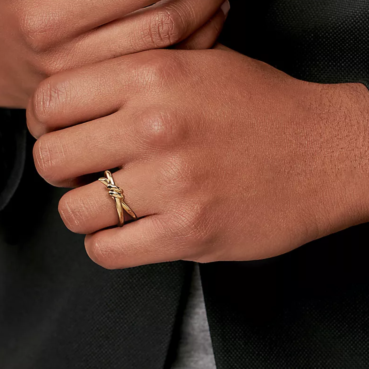 Anel Knot Nó Entrelaçado - Ouro 18K