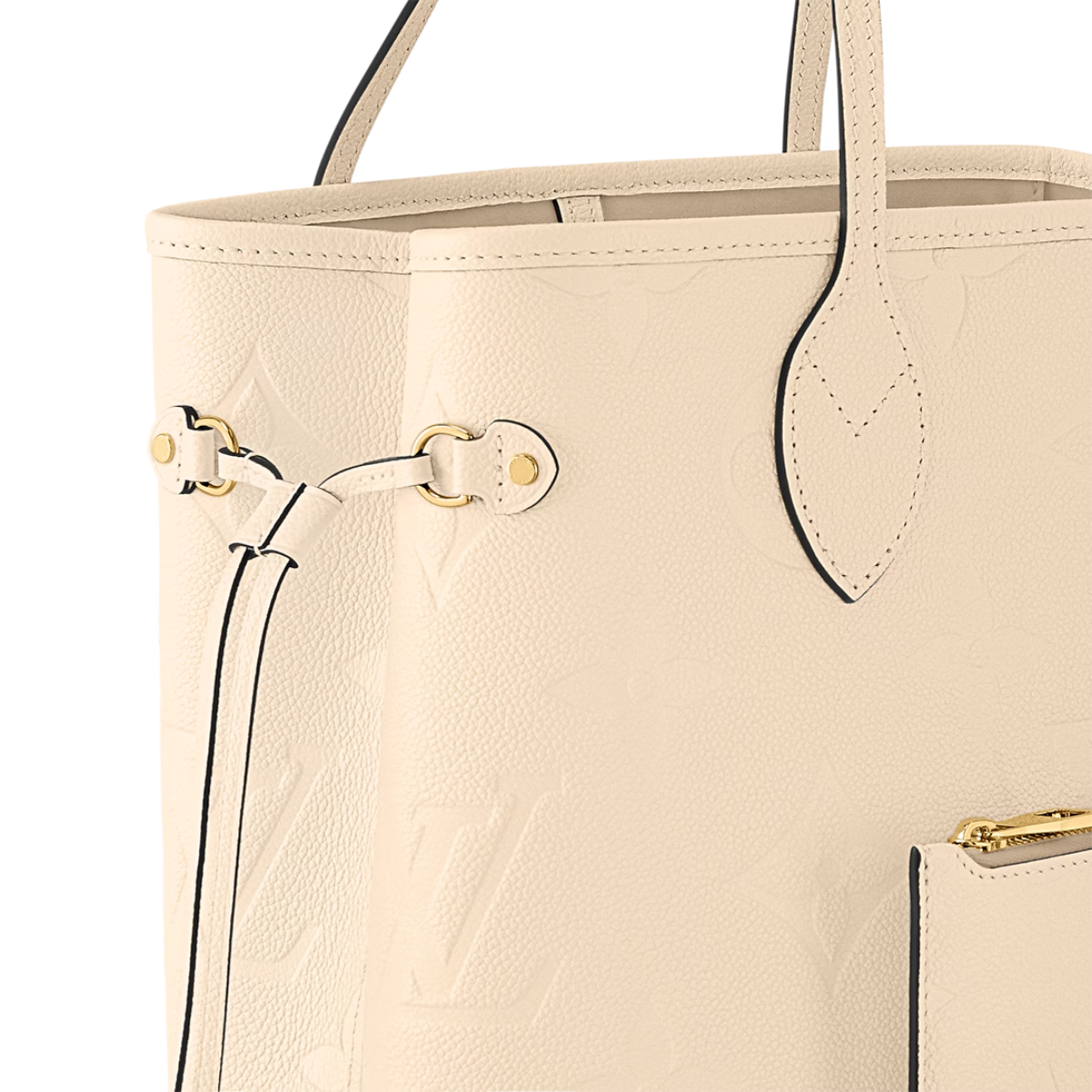 Bolsa LV Tote Neverfull MM Creme