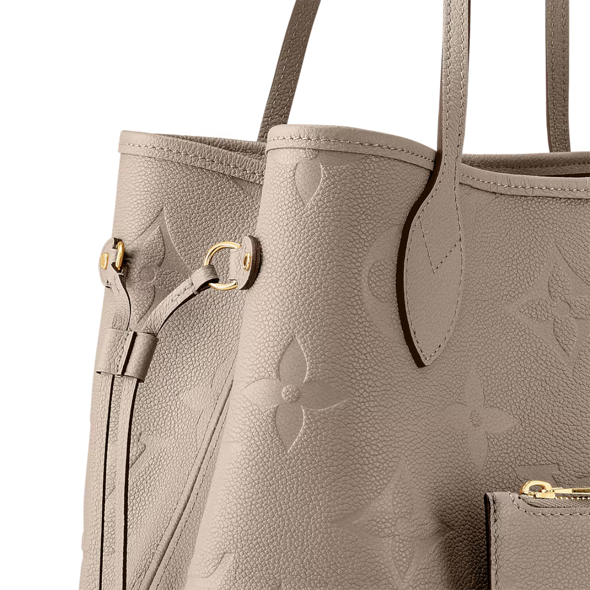 Bolsa LV Tote Neverfull MM Cinza