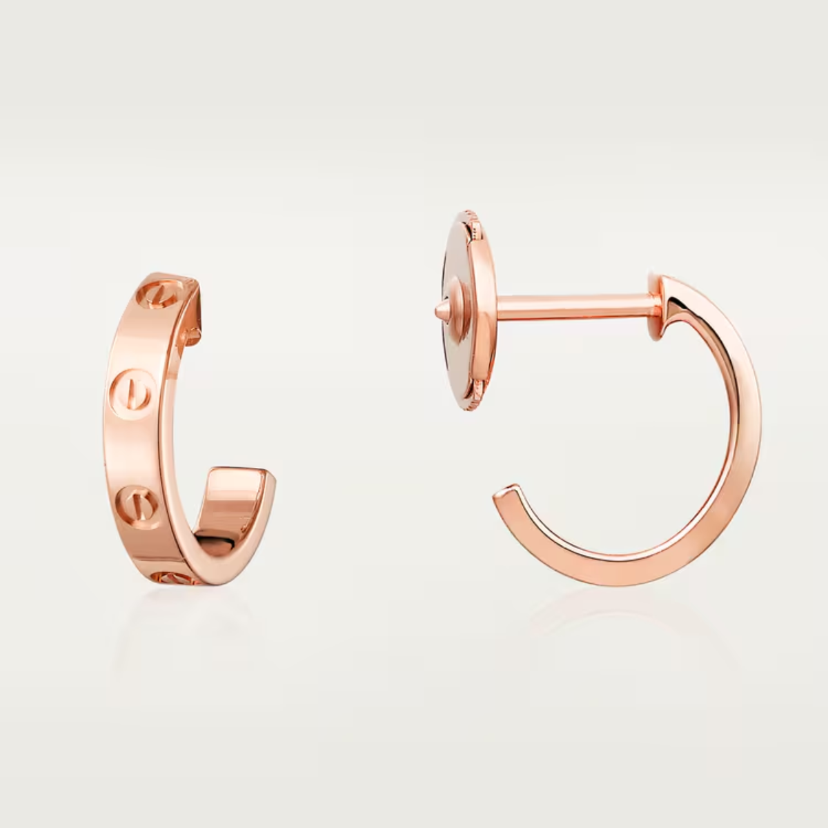 Brincos Love Argola - Ouro Rose