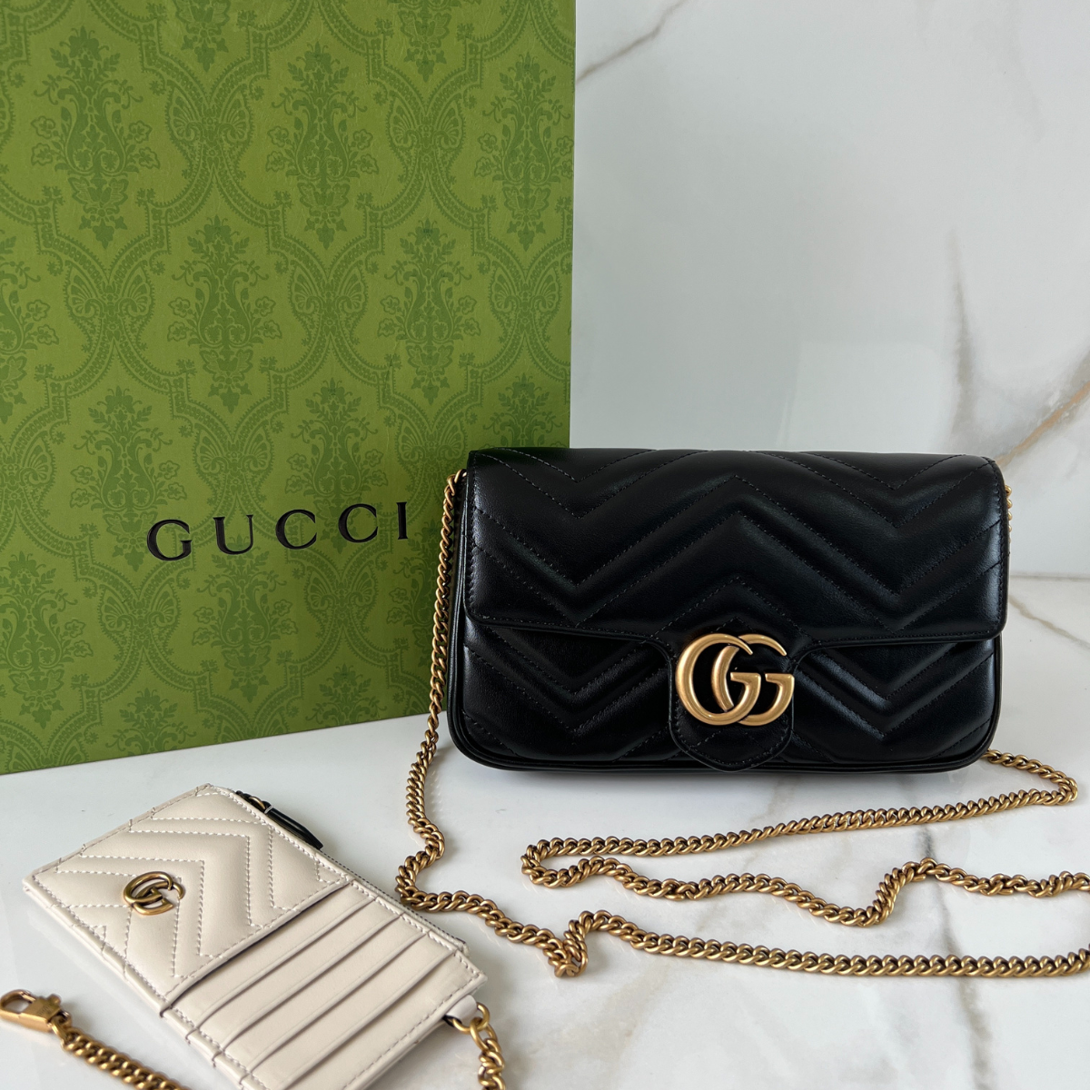 Bolsa Mini Marmont Preto