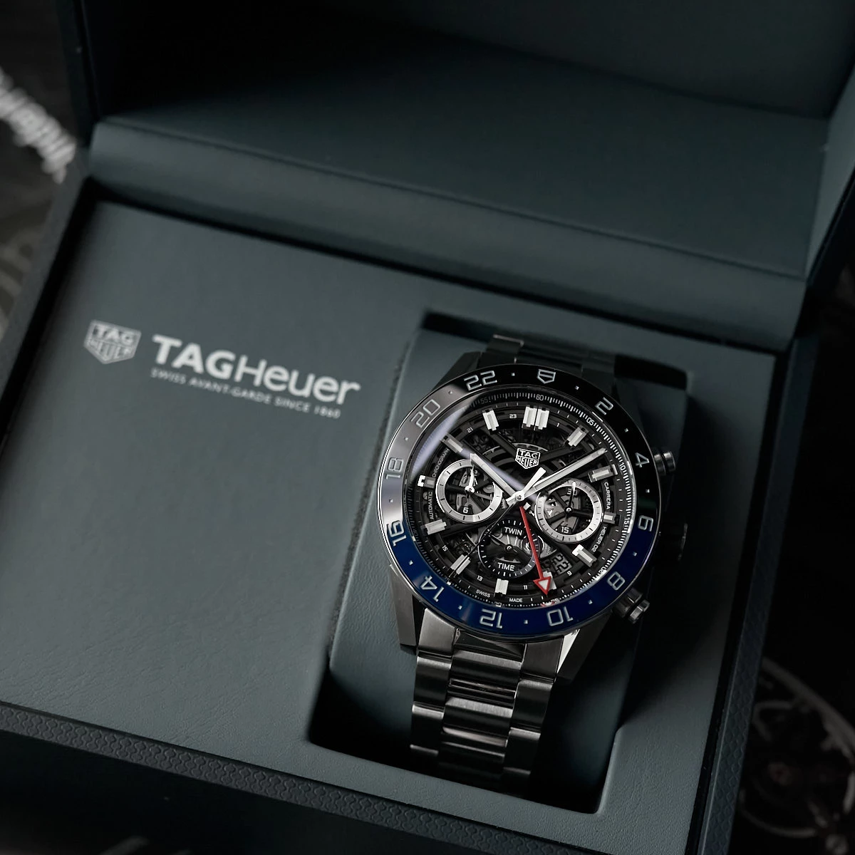 Relógio T.H Carrera GMT Twin Time Azul e Preto