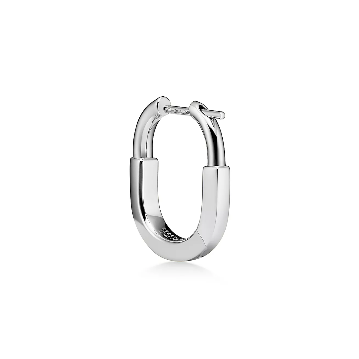 Brinco Lock Cadeado Cravejado - Prata 925
