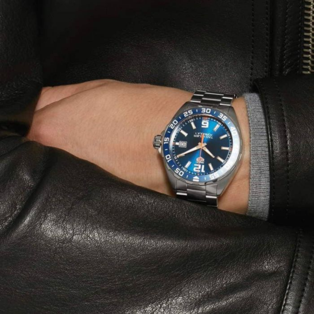 Relógio T.H Formula 1 Date Fundo Azul