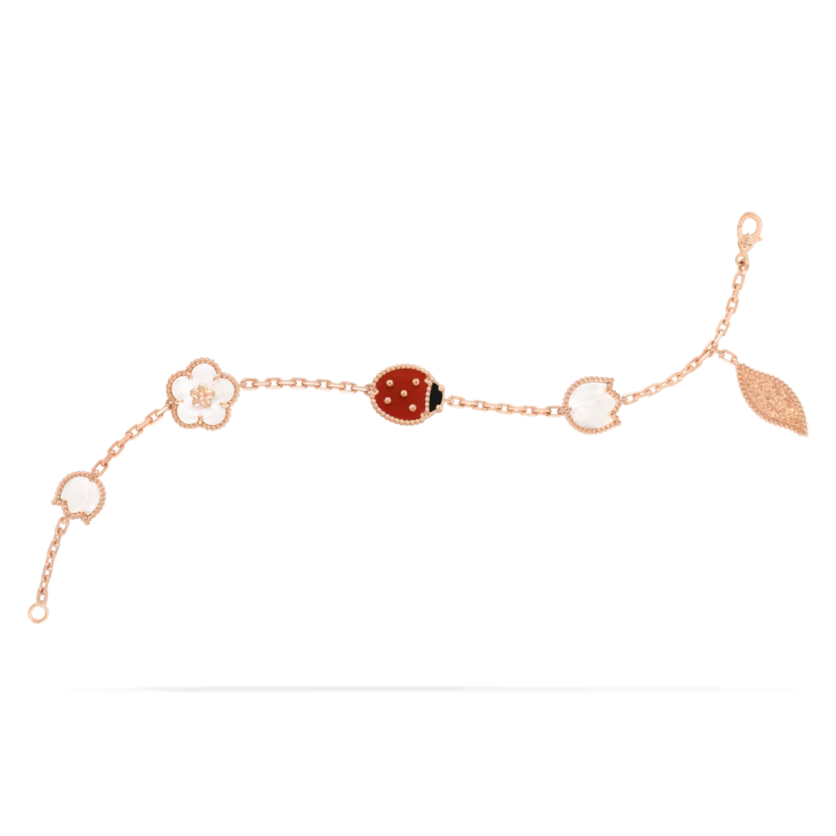 Pulseira VCA 5 Motivos Lucky Spring - Ouro Rose