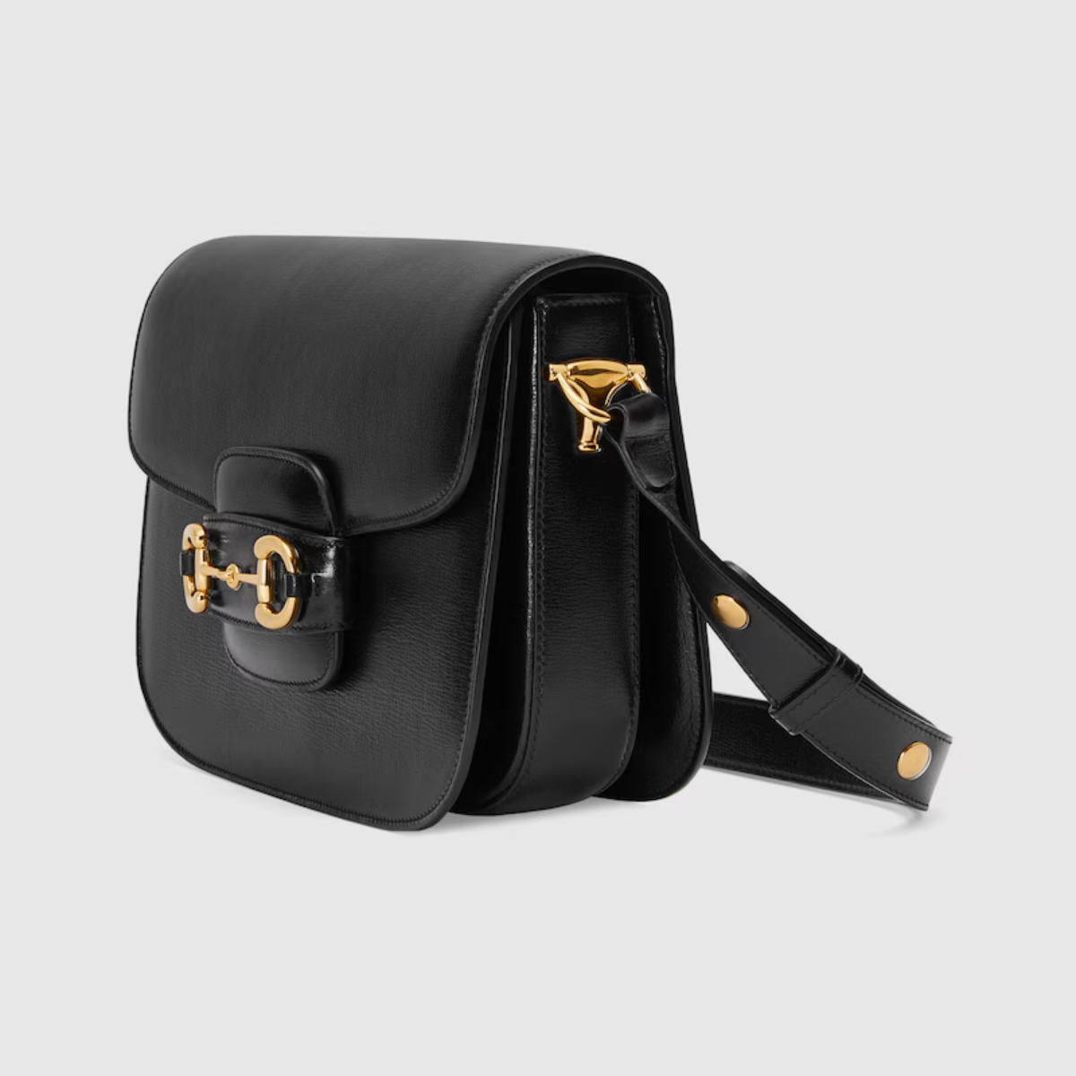 Bolsa De Ombro Horsebit 1955 Médio Preto