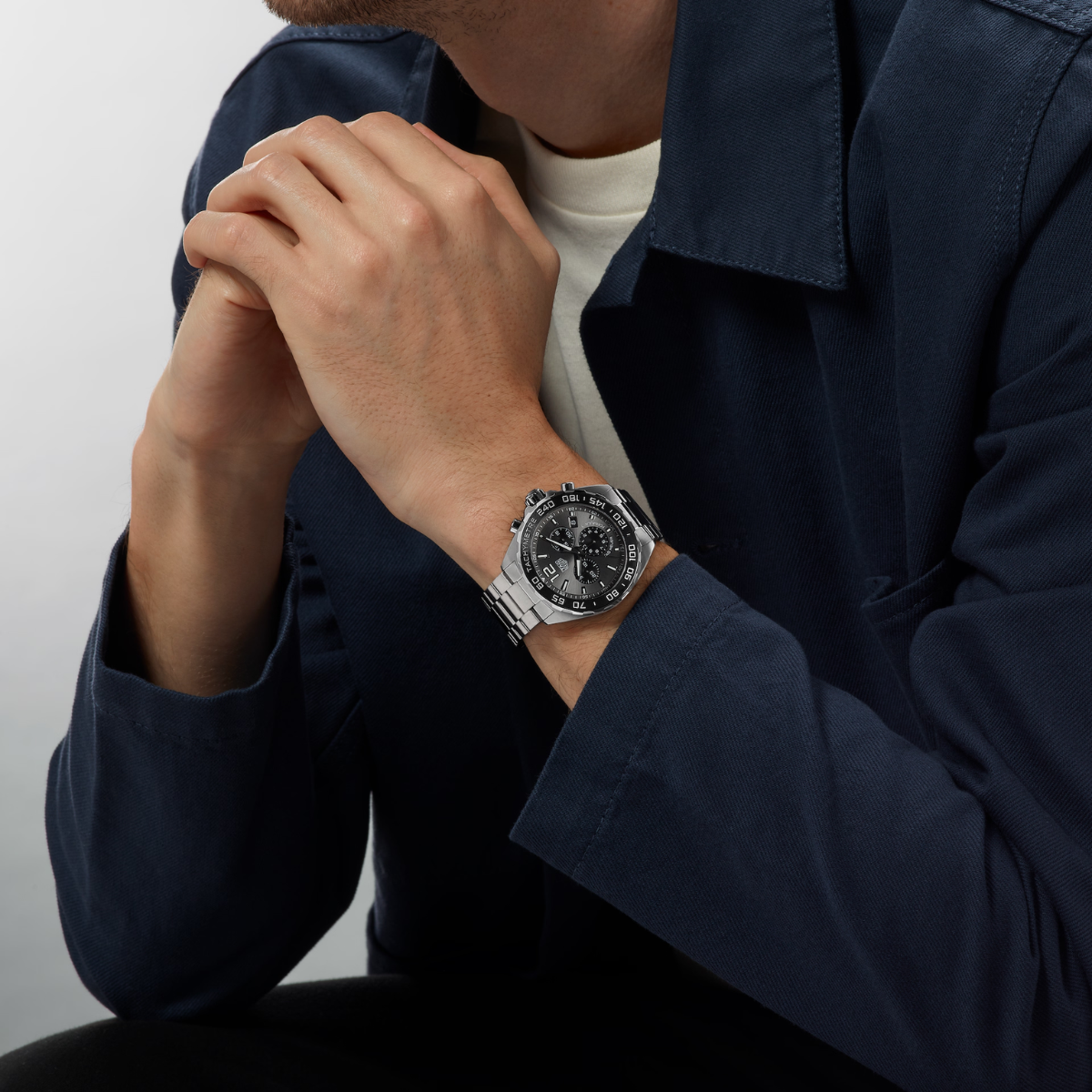 Relógio T.H Formula 1 Chronograph Fundo Cinza