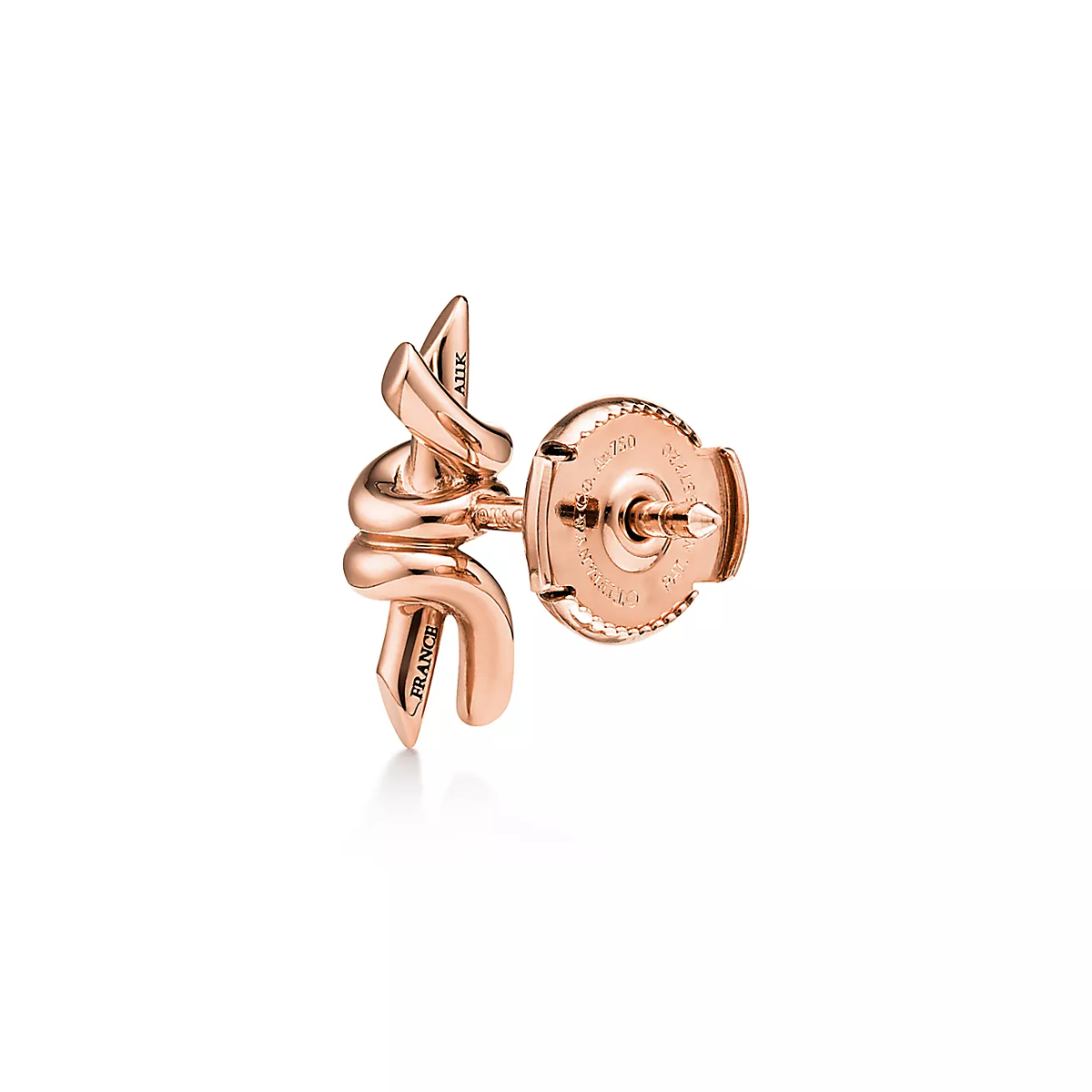 Brinco Knot Nó Pequeno - Ouro Rose