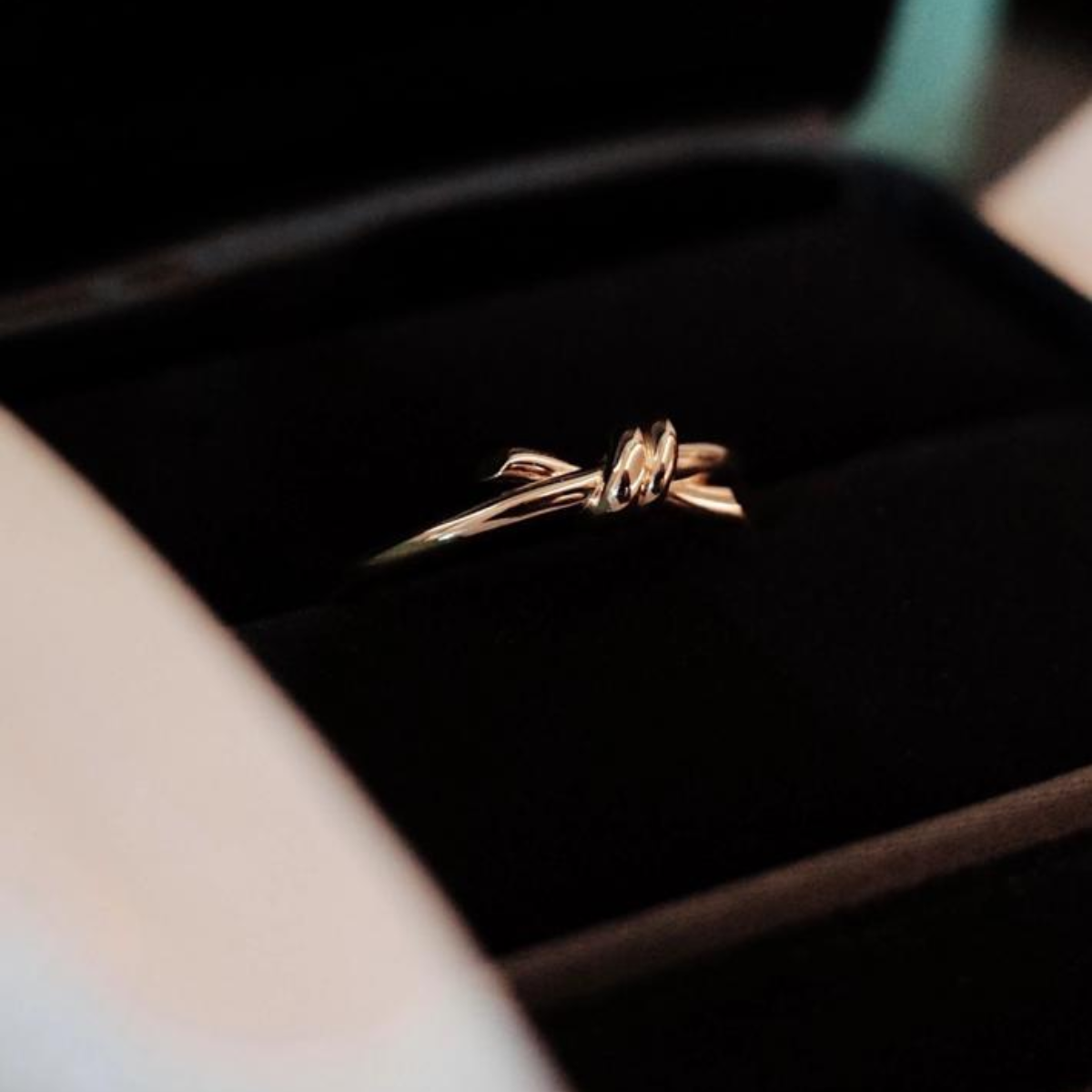 Anel Knot Nó - Ouro Rose