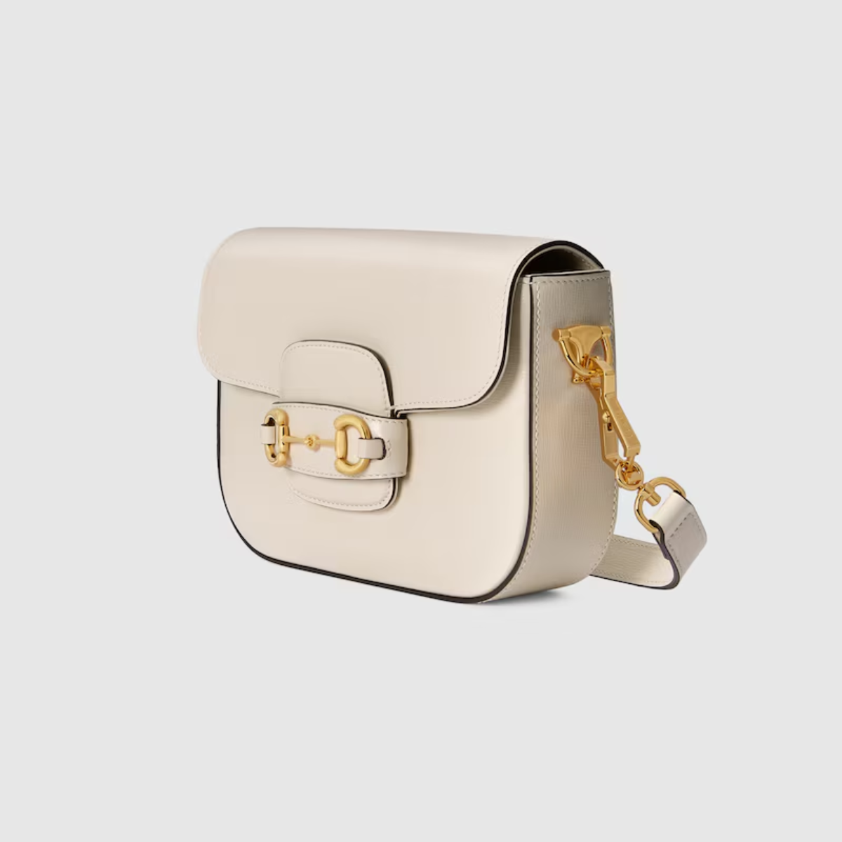 Bolsa De Ombro Horsebit 1955 Pequeno Branco