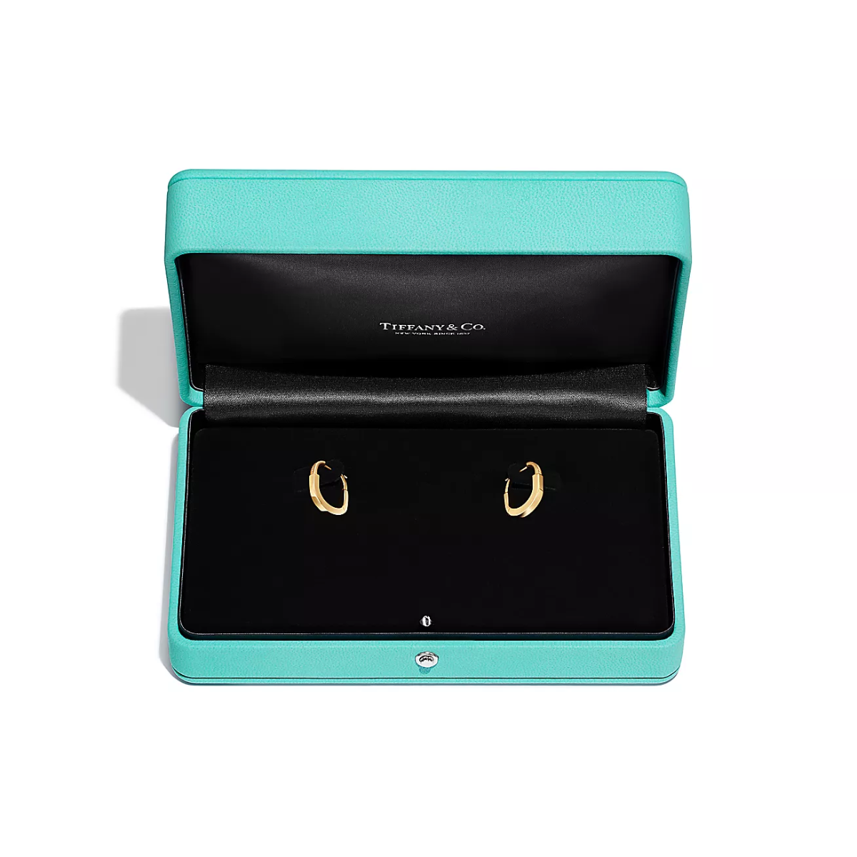 Brinco Lock Cadeado Cravejado - Ouro 18K