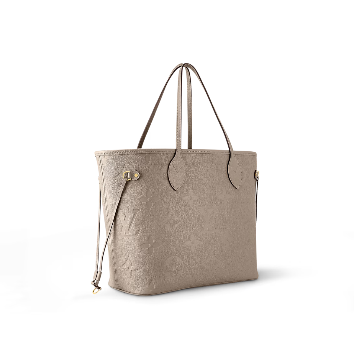 Bolsa LV Tote Neverfull MM Cinza