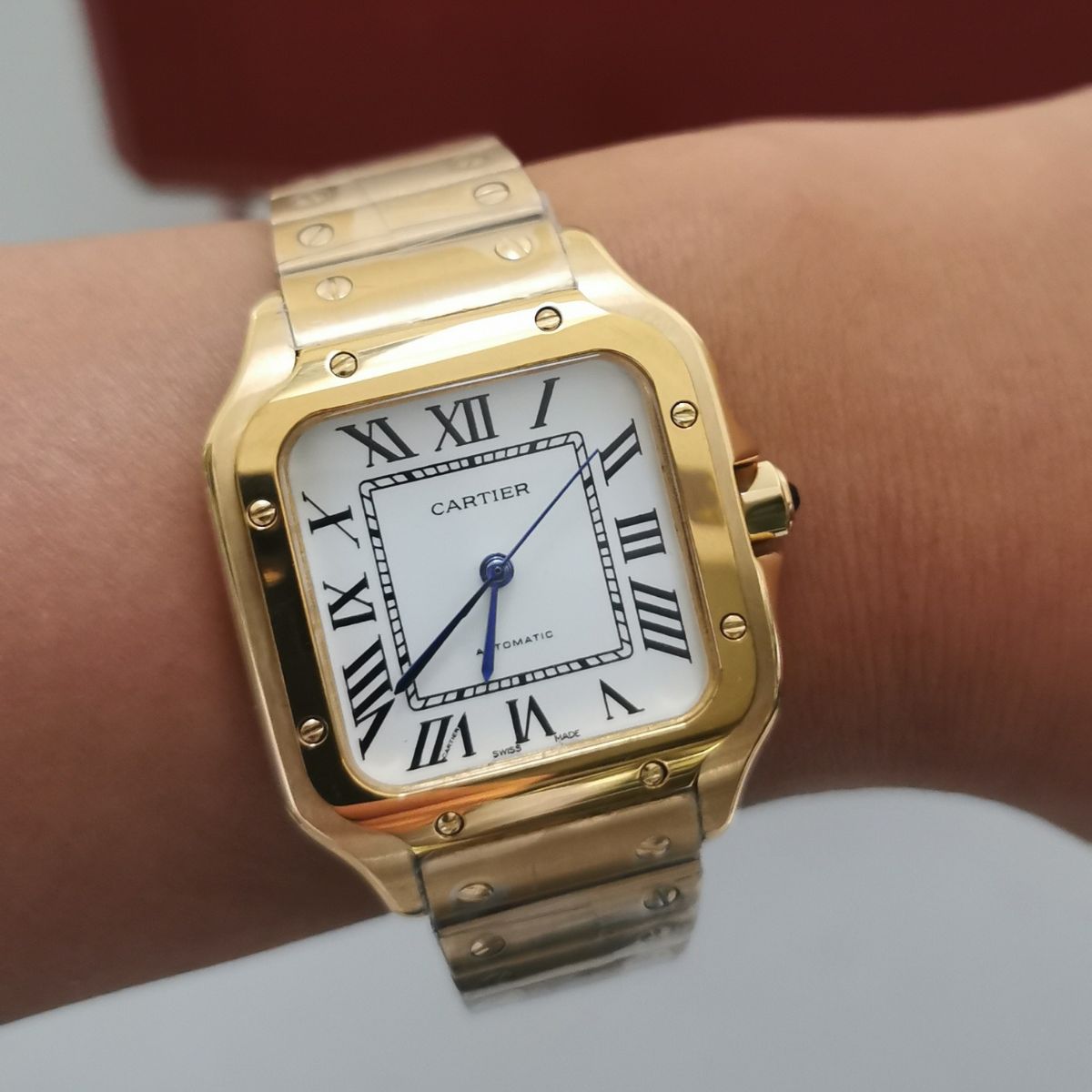 Relógio Santos de Cartier Dourado