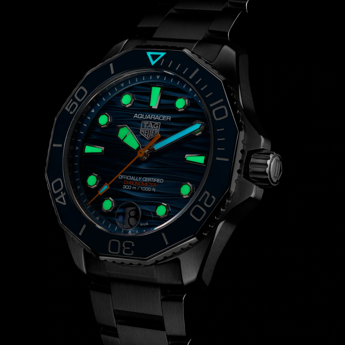 Relógio T.h Aquaracer Azul Professional 300 Date