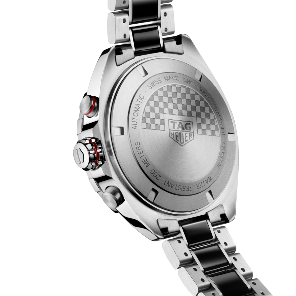 Relógio T.H Formula 1 Chronograph Fundo Cinza Listra Preta