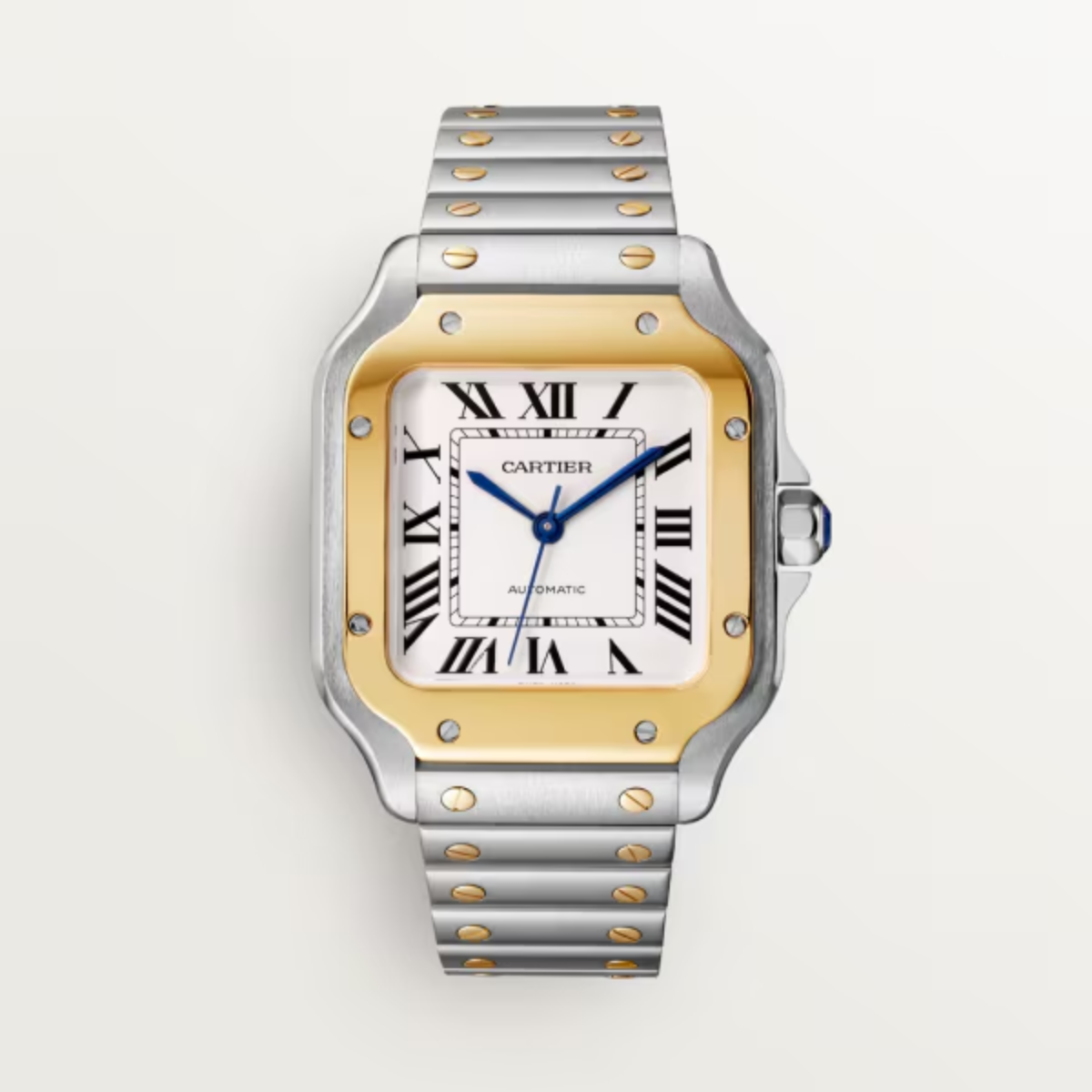 Relógio Santos de Cartier Detalhes Dourado