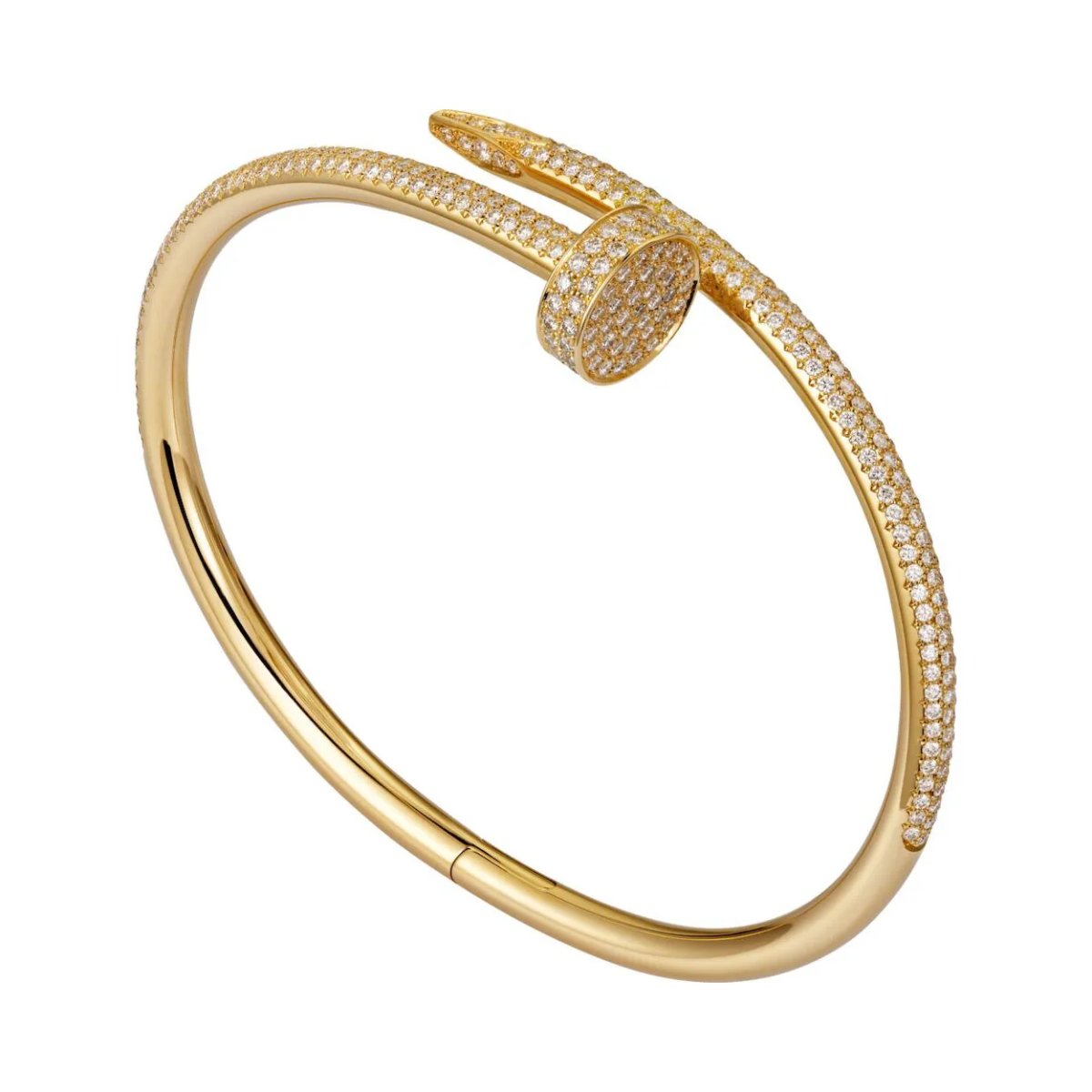 Bracelete Prego Juste un Clou Cravejado - Ouro 18K