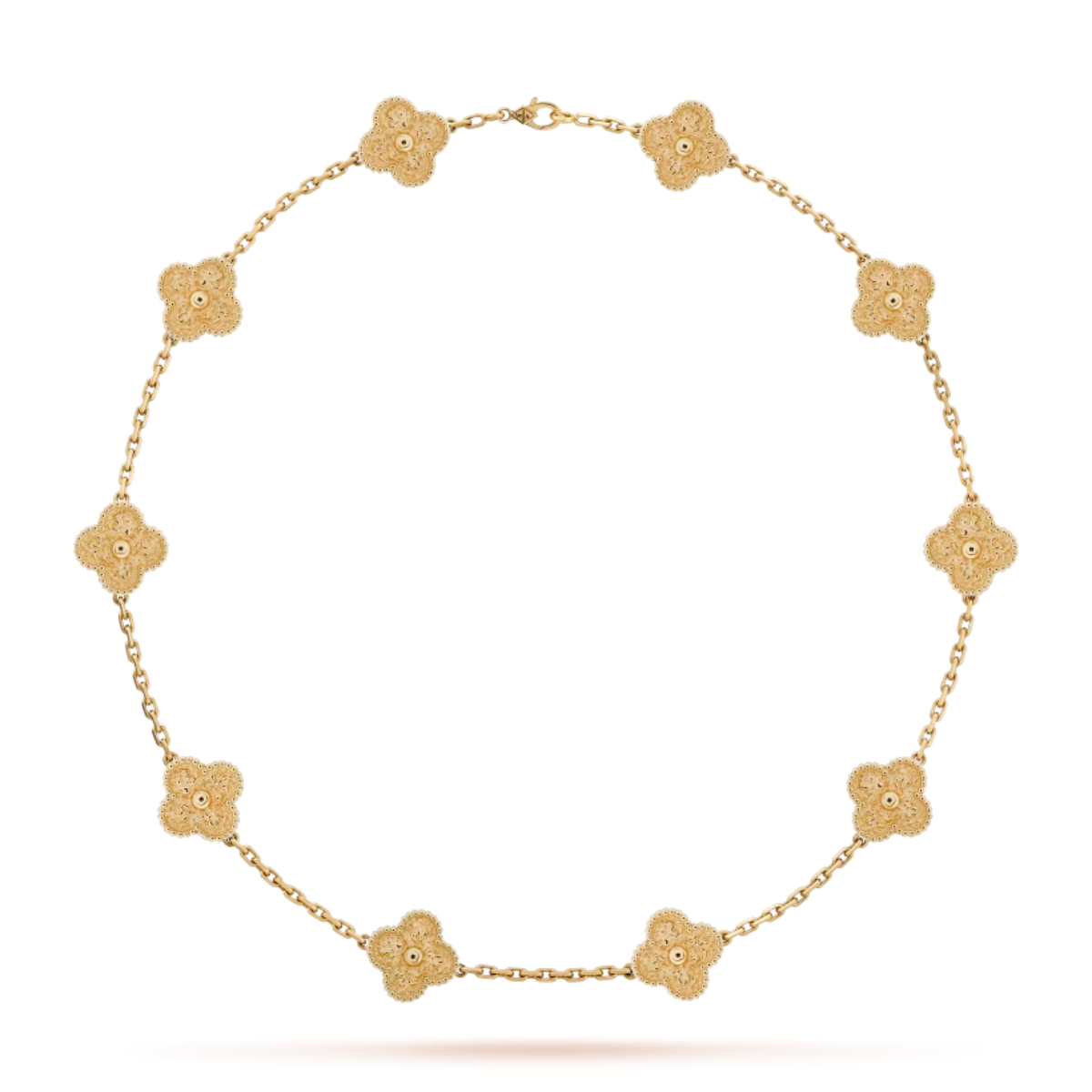 Colar Vintage Alhambra 10 Trevos Discovery - Ouro 18K