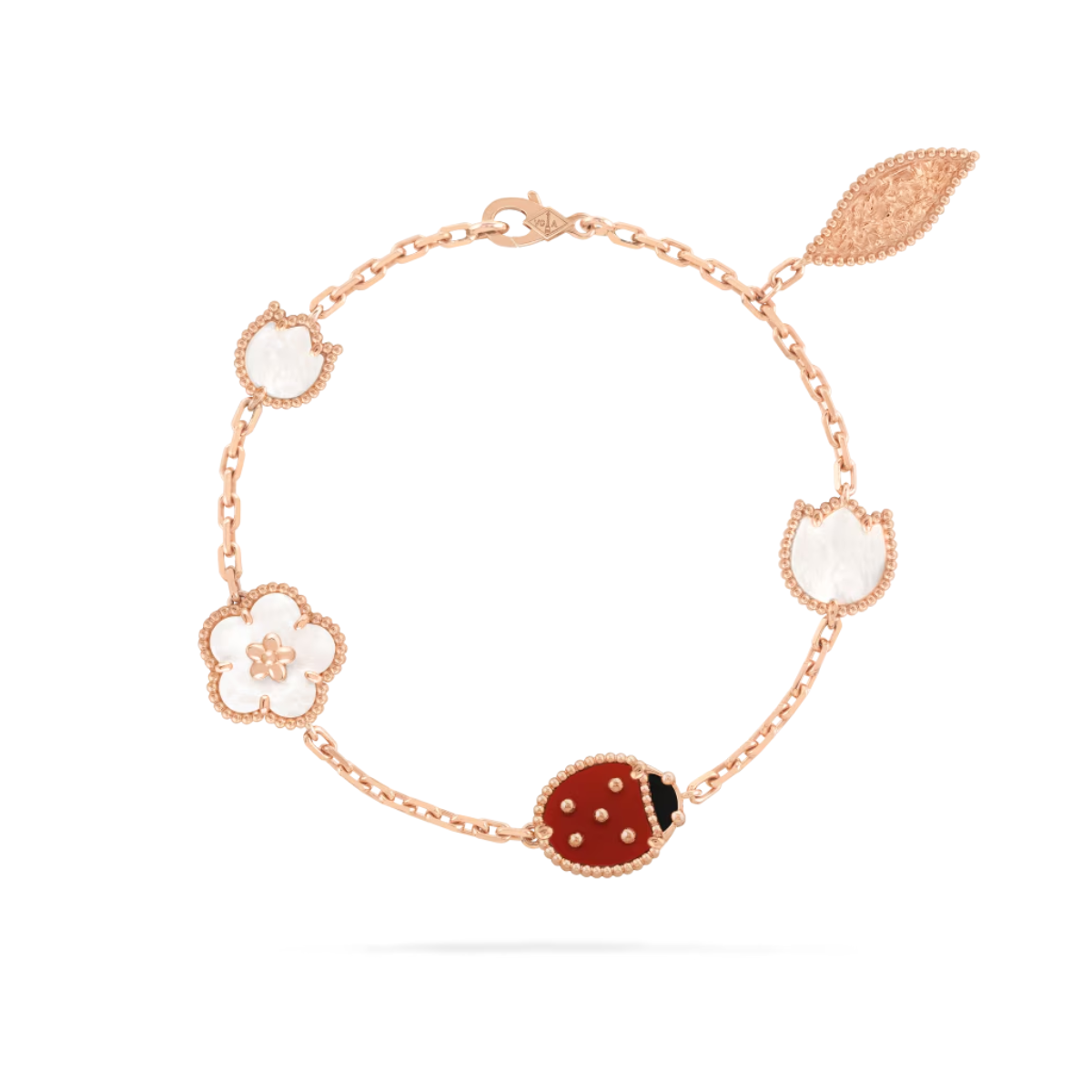 Pulseira VCA 5 Motivos Lucky Spring - Ouro Rose