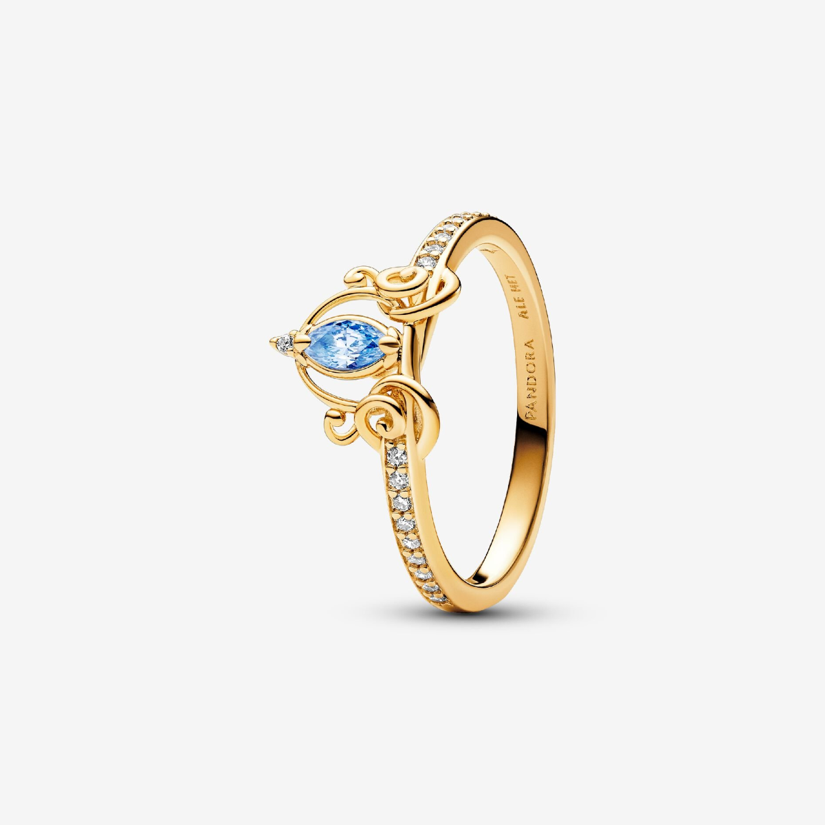 Anel Carruagem Cinderela - Ouro 18K