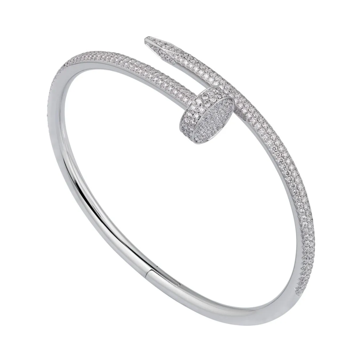 Bracelete Prego Juste un Clou Cravejado - Prata 925