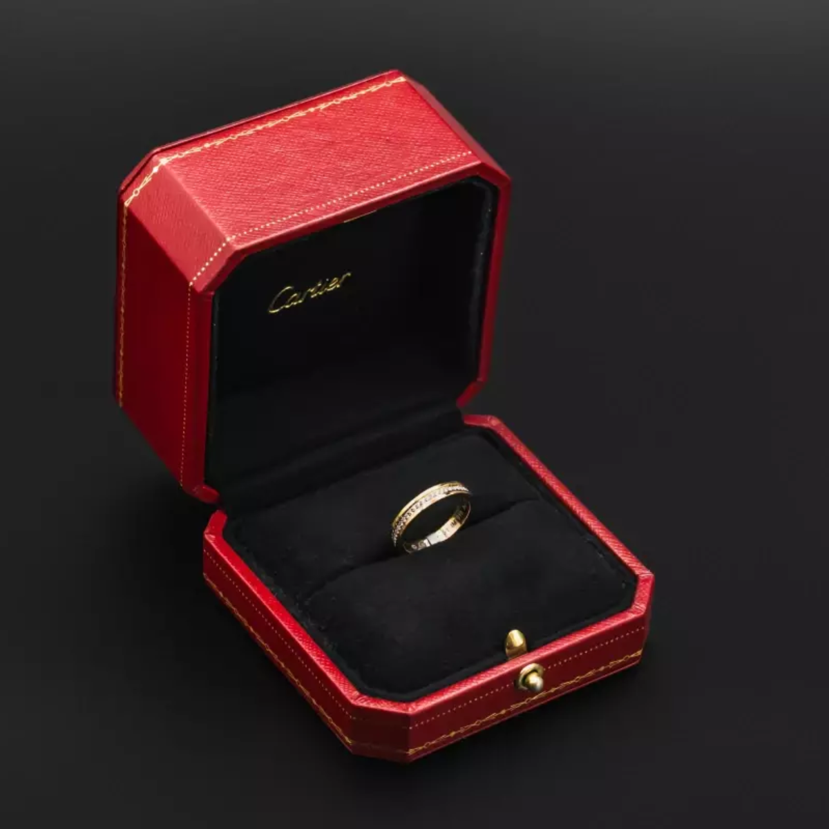 Anel Vendôme Pavé Cartier - Ouro Rose