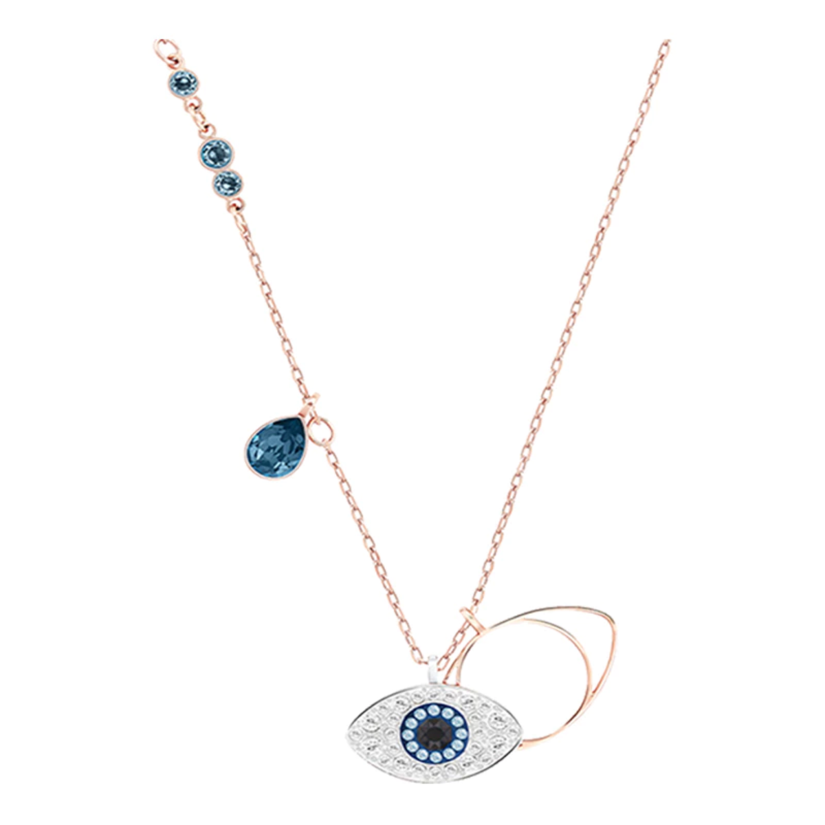 Colar Olho Grego - Ouro Rose