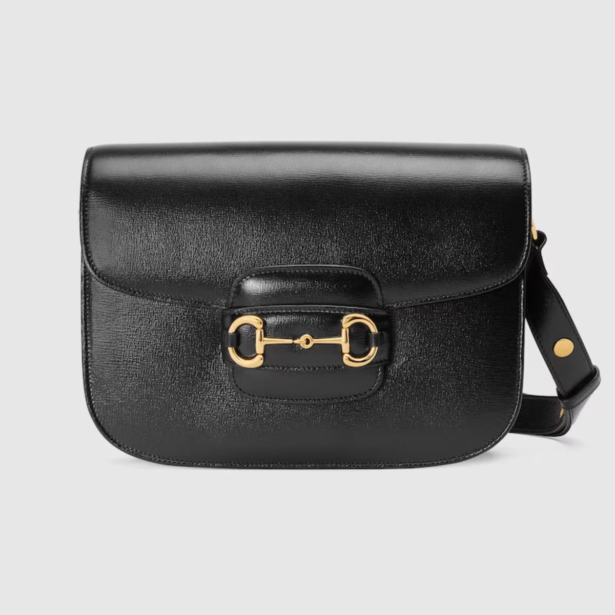Bolsa De Ombro Horsebit 1955 Médio Preto