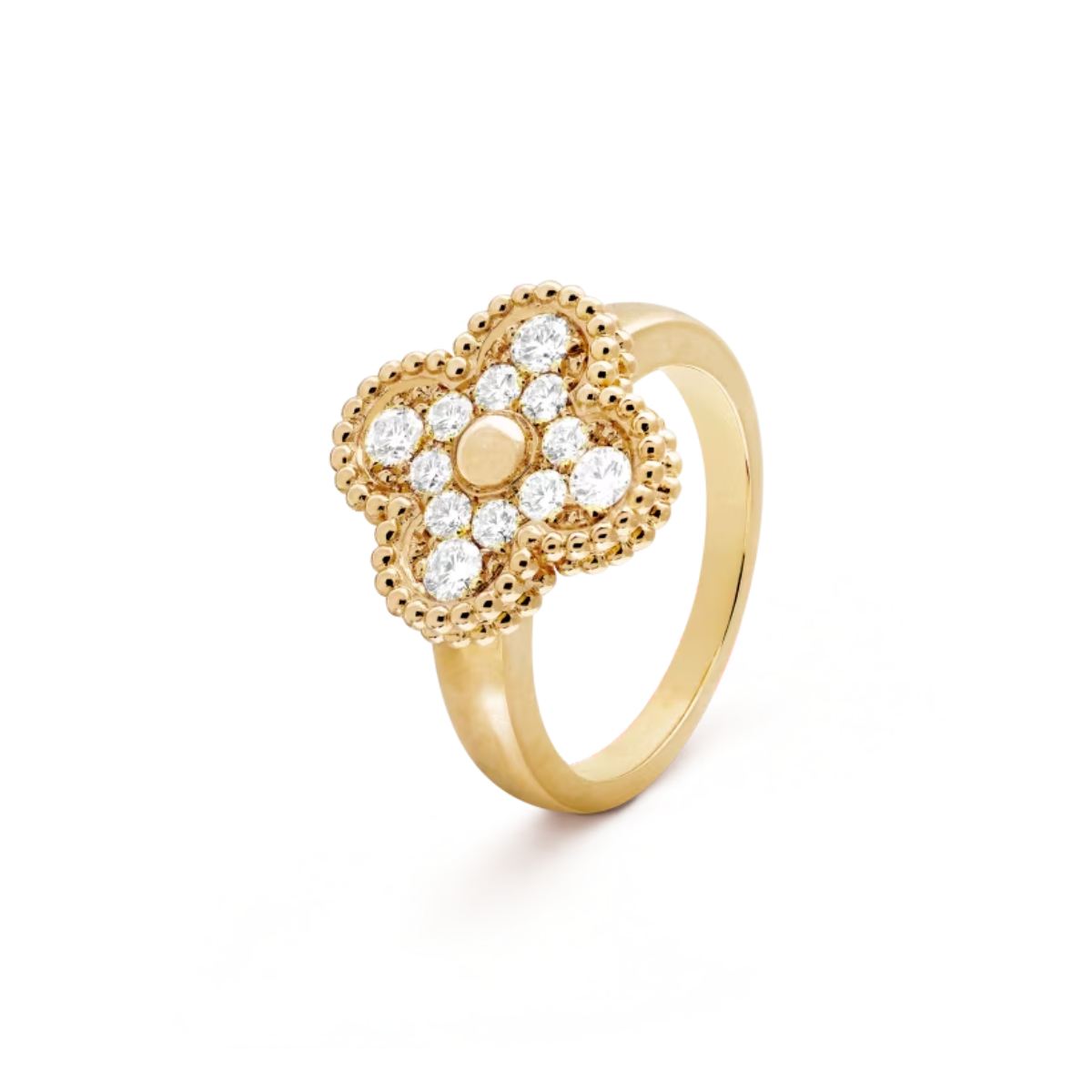 Anel Vintage Alhambra Snowflake - Ouro 18K