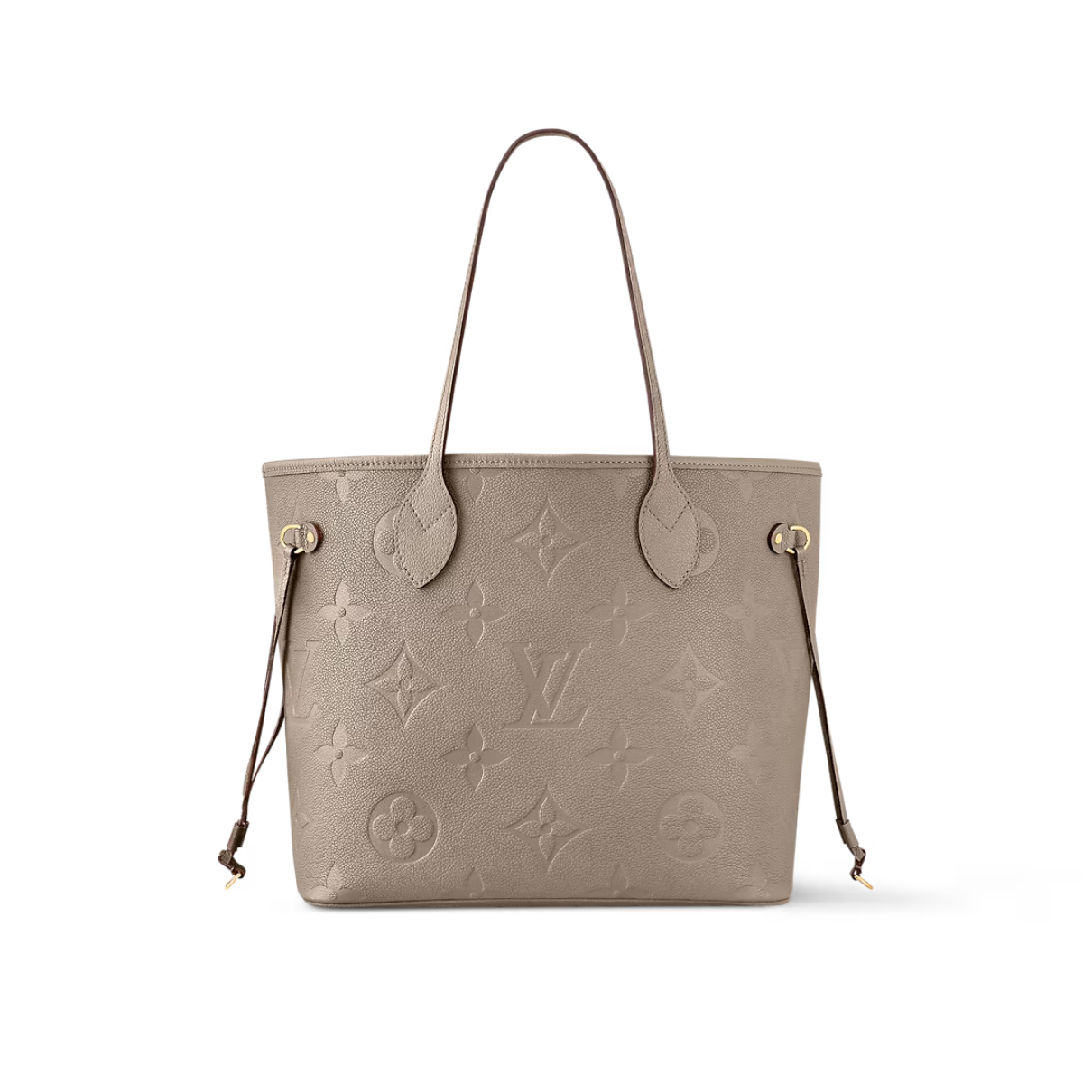 Bolsa LV Tote Neverfull MM Cinza