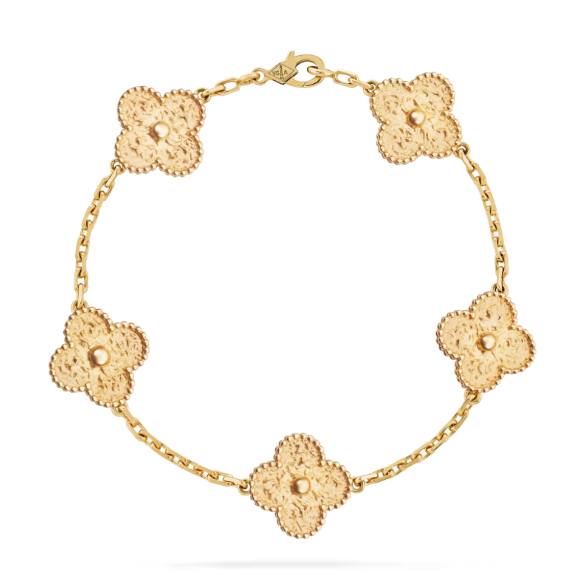 Pulseira Vintage Alhambra 5 Trevos Discovery - Ouro 18K