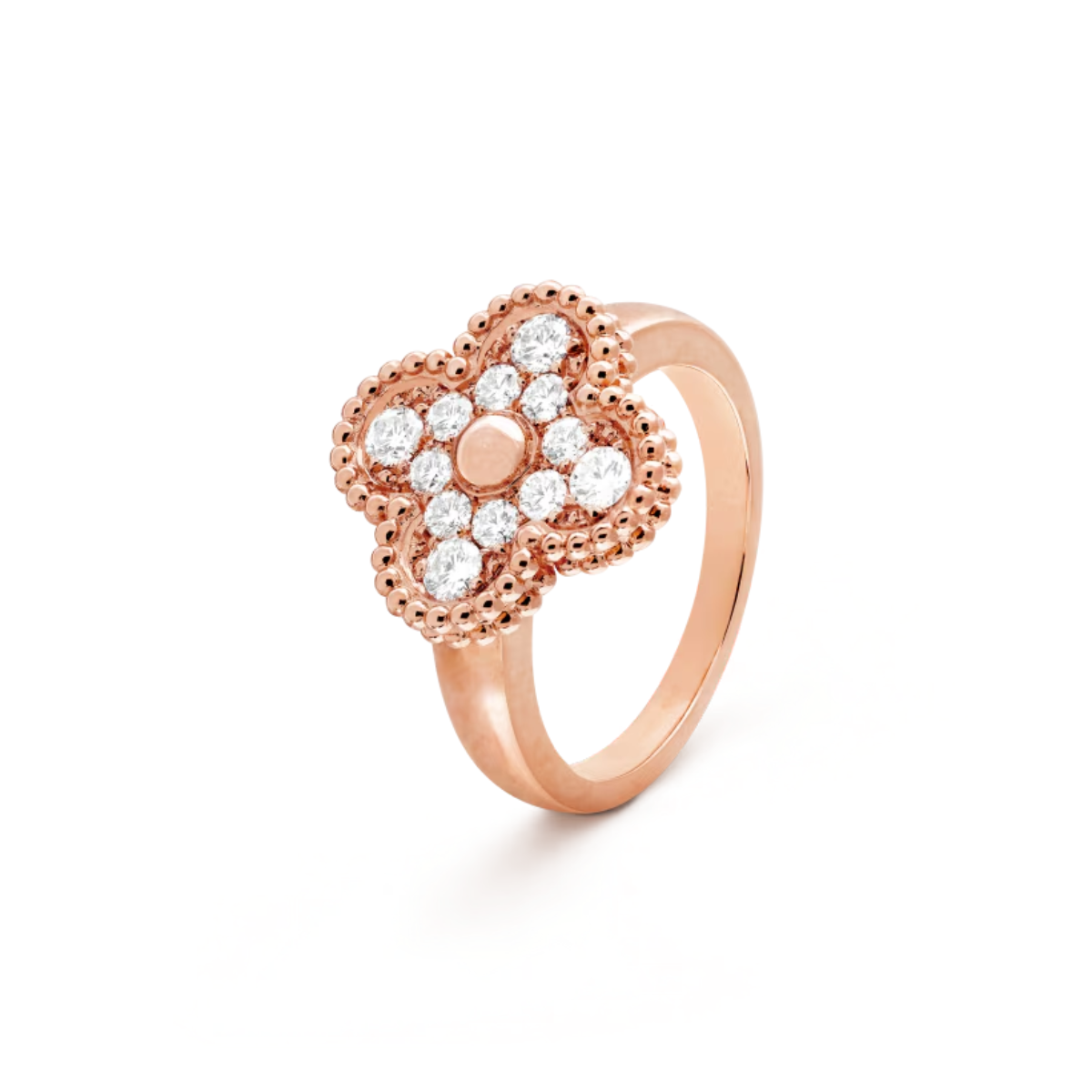 Anel Vintage Alhambra Snowflake - Ouro Rose