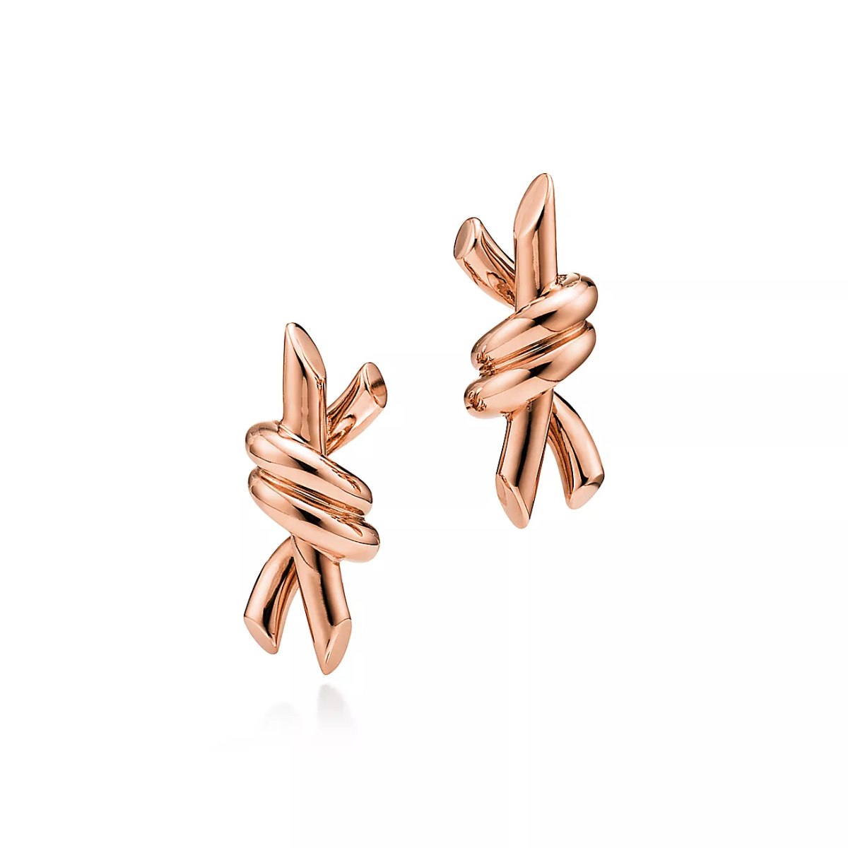 Brinco Knot Nó Pequeno - Ouro Rose