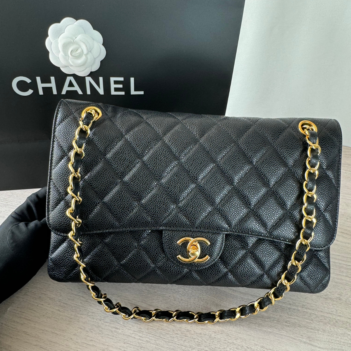 Bolsa Classica Flap Preto