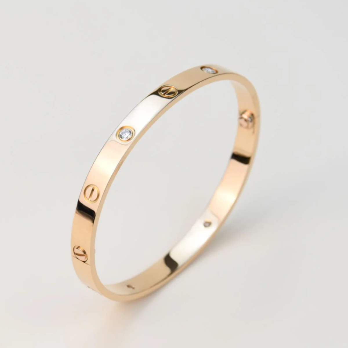 Bracelete Classic Love Cravejado - Ouro 18K