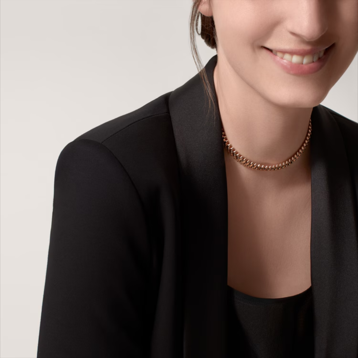 Colar Choker Clash Flexivel - Ouro Rose