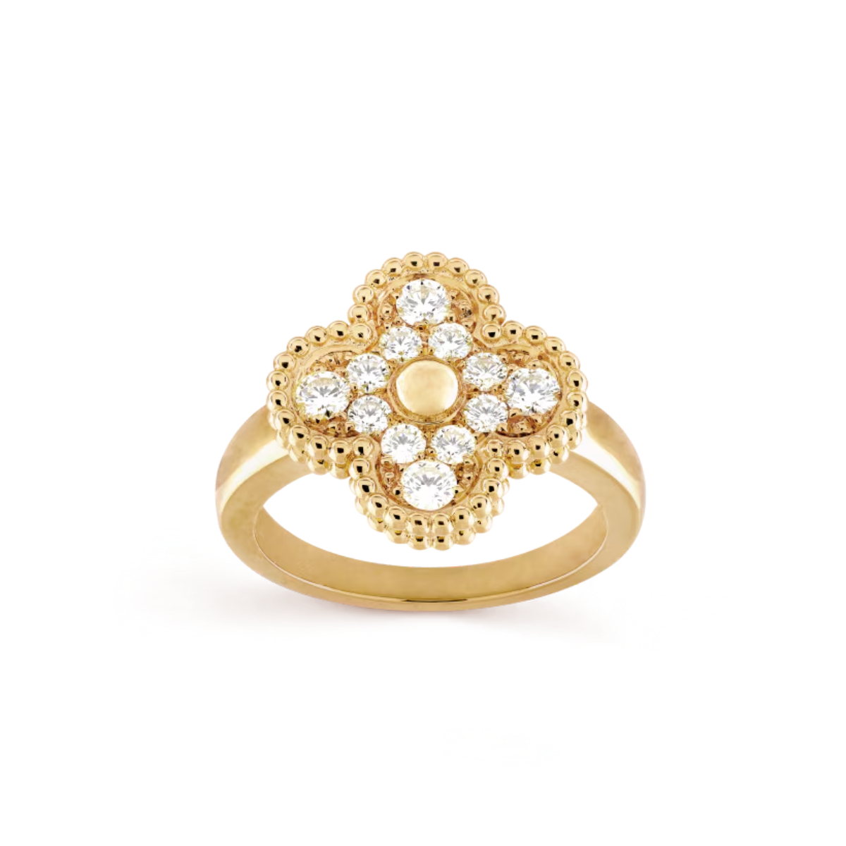 Anel Vintage Alhambra Snowflake - Ouro 18K