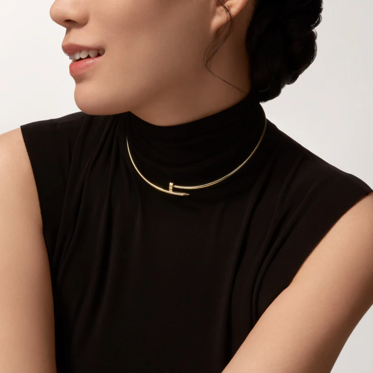 Colar Choker Prego Just Un Clou - Ouro 18K